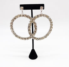 Load image into Gallery viewer, Chunky Rhinestone Hoops (More Colors Available)