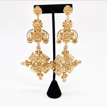 Load image into Gallery viewer, Gold Chandelier Earrings