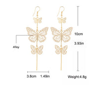 Load image into Gallery viewer, Hanging Butterfly Earrings (More Colors)