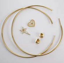 Load image into Gallery viewer, Azure Hoop Earrings (more colors)