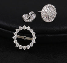 Load image into Gallery viewer, Double Crystal Cluster Stud Earrings