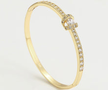 Load image into Gallery viewer, Crystal Knot Bangle