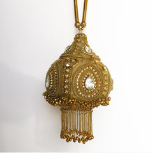 Load image into Gallery viewer, Gold ethnic clutch 