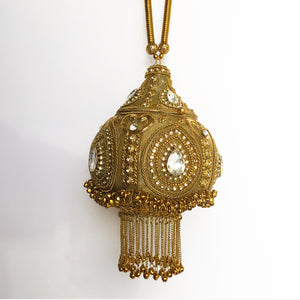 Gold ethnic clutch 
