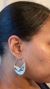 Geometric Leaf Earrings