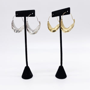 Geometric Leaf Earrings