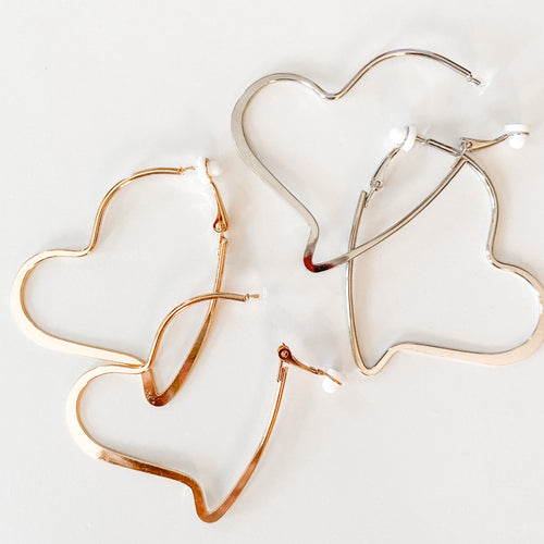 Clip on Heart Earrings (More Colors)