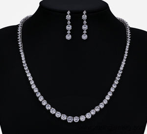 Elegant Tennis Necklace Set