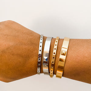 Simple Rivet Bangle (More Colors)