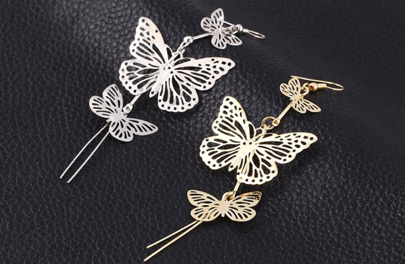 Hanging Butterfly Earrings More Colors Marvelous Allure