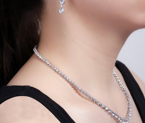 Elegant Tennis Necklace Set