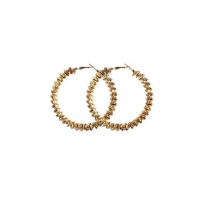 Twisted Metal Hoop Earrings (More Colors)