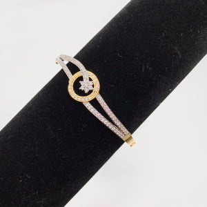 gold and silver bracelet